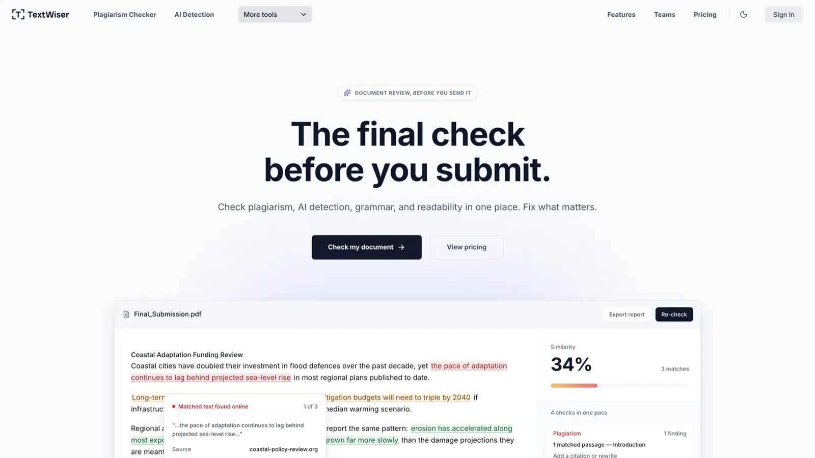 TextWiser product screenshot
